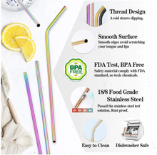 Load image into Gallery viewer, Metal Straws - Reusable - Eco-Friendly
