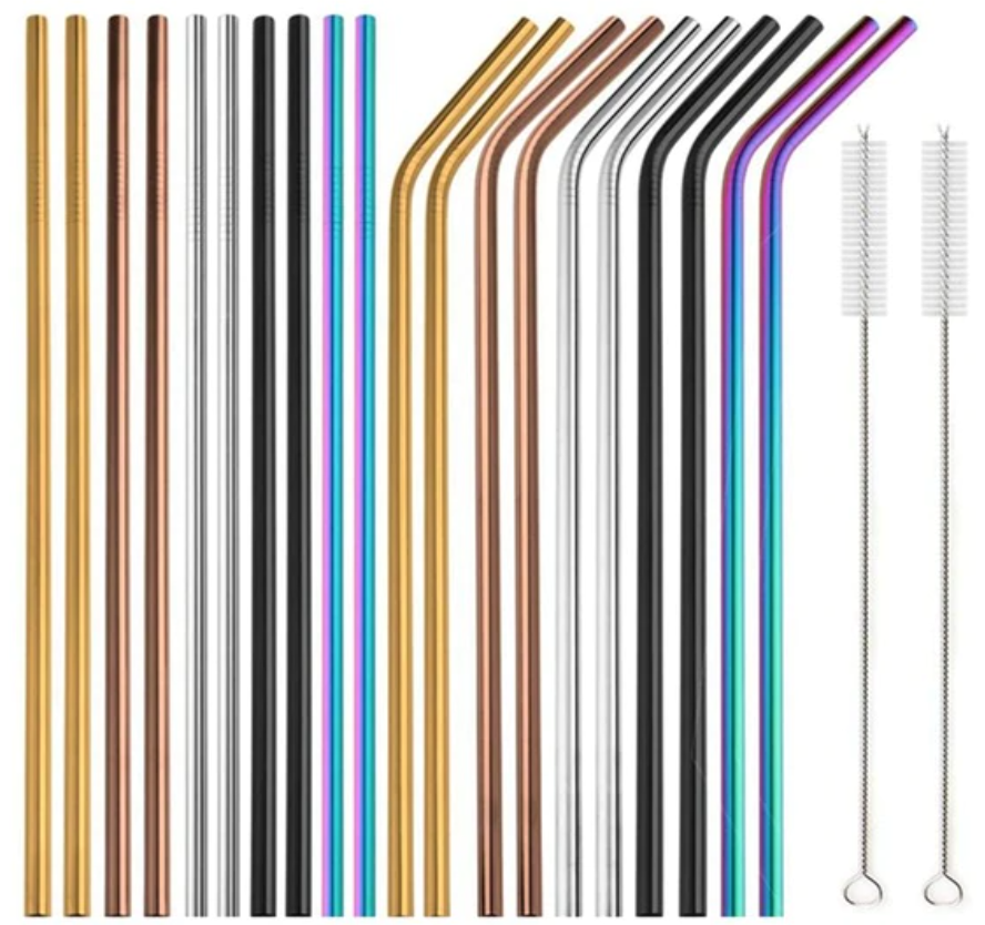 Metal Straws - Reusable - Eco-Friendly